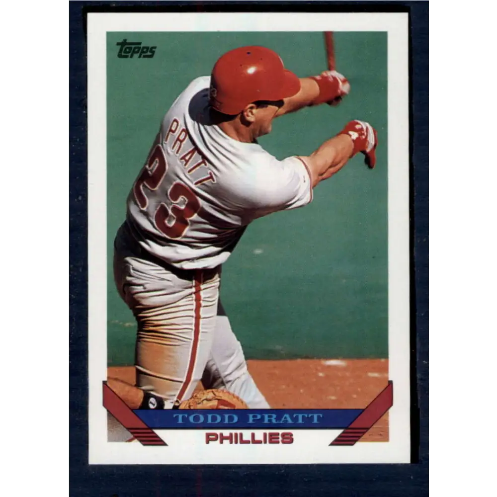 1993 Topps #479 Todd Pratt NM-MT RC Rookie Philadelphia Phillies Baseball Card  Image 1