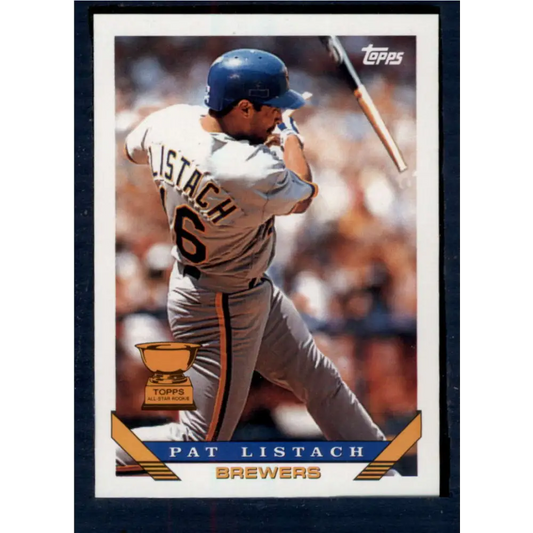 1993 Topps #480 Pat Listach NM-MT Milwaukee Brewers Baseball Card  Image 1