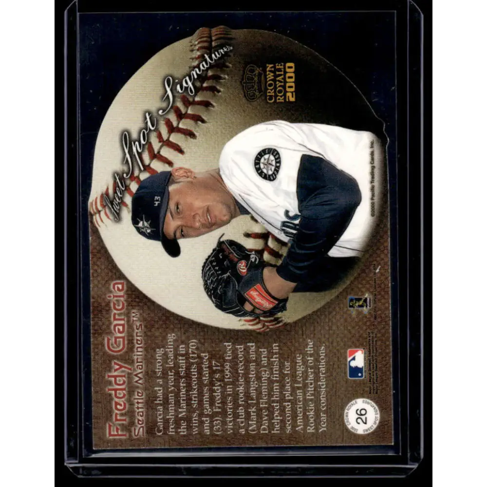 2000 Pacific Crown Royale #26 Freddy Garcia St. Louis Cardinals NM-MT Auto Baseball Card Image 2