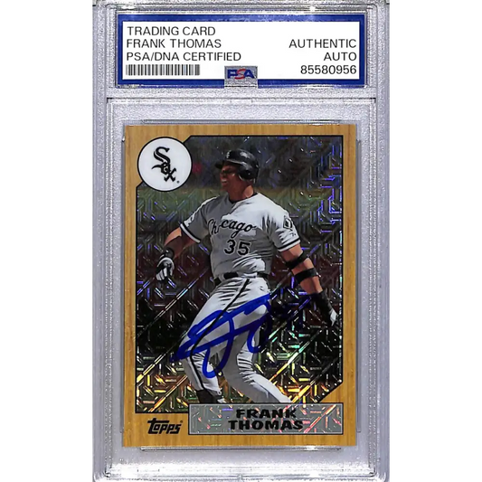 2017 Topps 1987 Refractor #87-FT Frank Thomas PSA Authentic Auto Chicago White Sox  Image 1