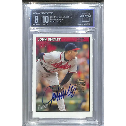 2020 Topps Archives #190 John Smoltz NM-MT Auto 1/1 Atlanta Braves  Image 1