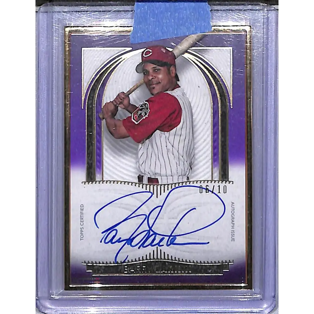 2021 Topps Definative Purple #DCFA-BL Barry Larkin NM-MT Auto 6/10 Cincinnati Reds  Image 1