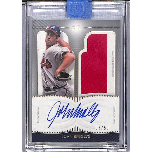 2021 Topps Definitive Collection #DARC-JS John Smoltz NM-MT MEM Auto 8/50 Atlanta Braves  Image 1