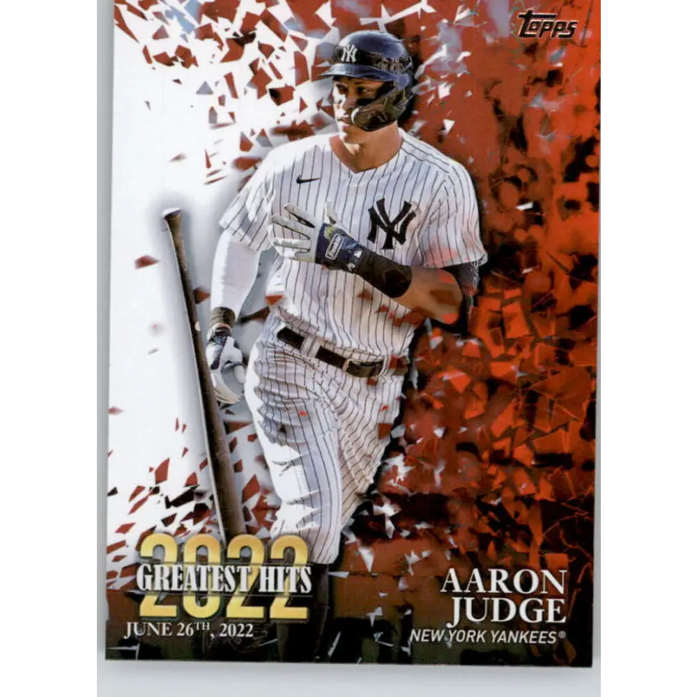 2023 Topps 2022 Greatest Hits #22GH-14 Aaron Judge NM-MT New York Yankees Baseball Card  Image 1