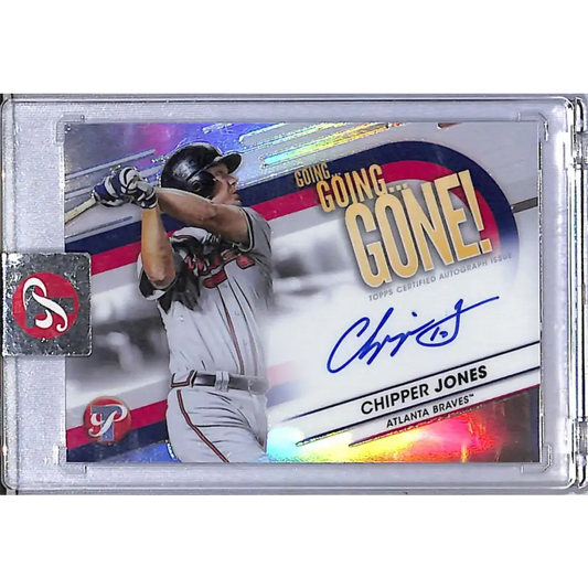 2023 Topps Pristine Going, Going, Gone!!! #GA-CJ Chipper Jones NM-MT Auto 8/75 Atlanta Braves  Image 1