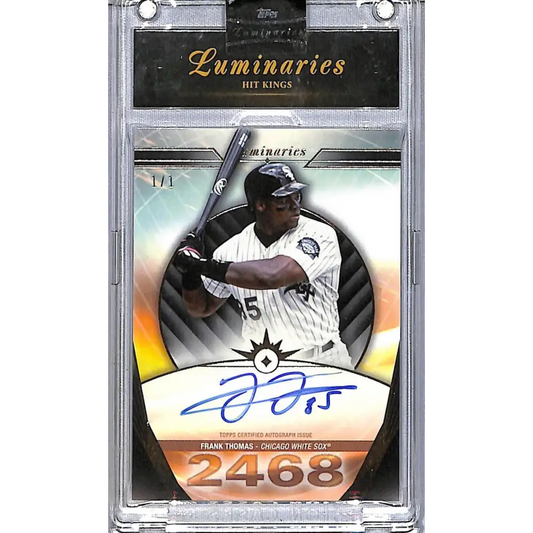 2024 Topps Luminaries Hit Kings #HK-FT Frank Thomas NM-MT Auto 1/1 Chicago White Sox  Image 1