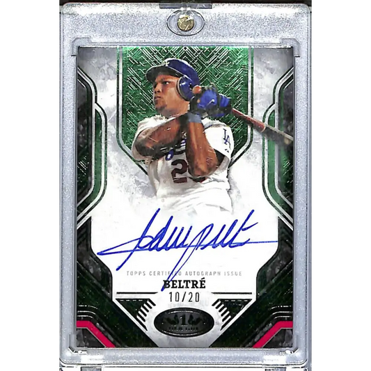 2025 Topps Tier 1 Prime Performers Green #PPA-ABE Adrian Beltre NM-MT Auto 10/20 Los Angeles Dodgers  Image 1