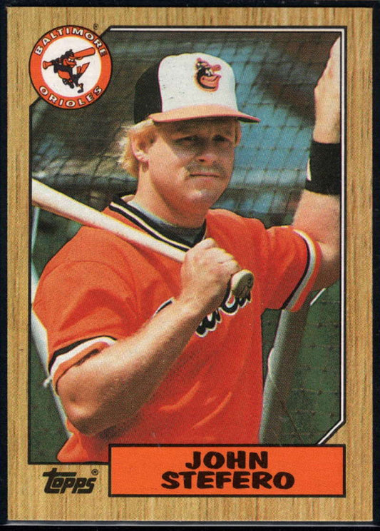 1987 Topps #563 John Stefero EX Excellent Baltimore Orioles Baseball Card  Image 1