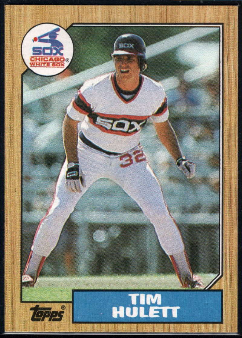 1987 Topps #566 Tim Hulett EX Excellent Chicago White Sox Baseball Card  Image 1