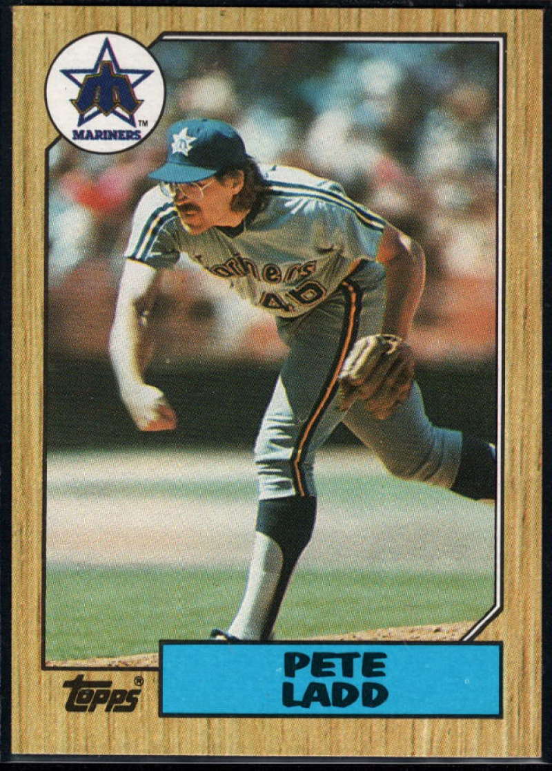 1987 Topps #572 Pete Ladd EX Excellent Seattle Mariners Baseball Card  Image 1