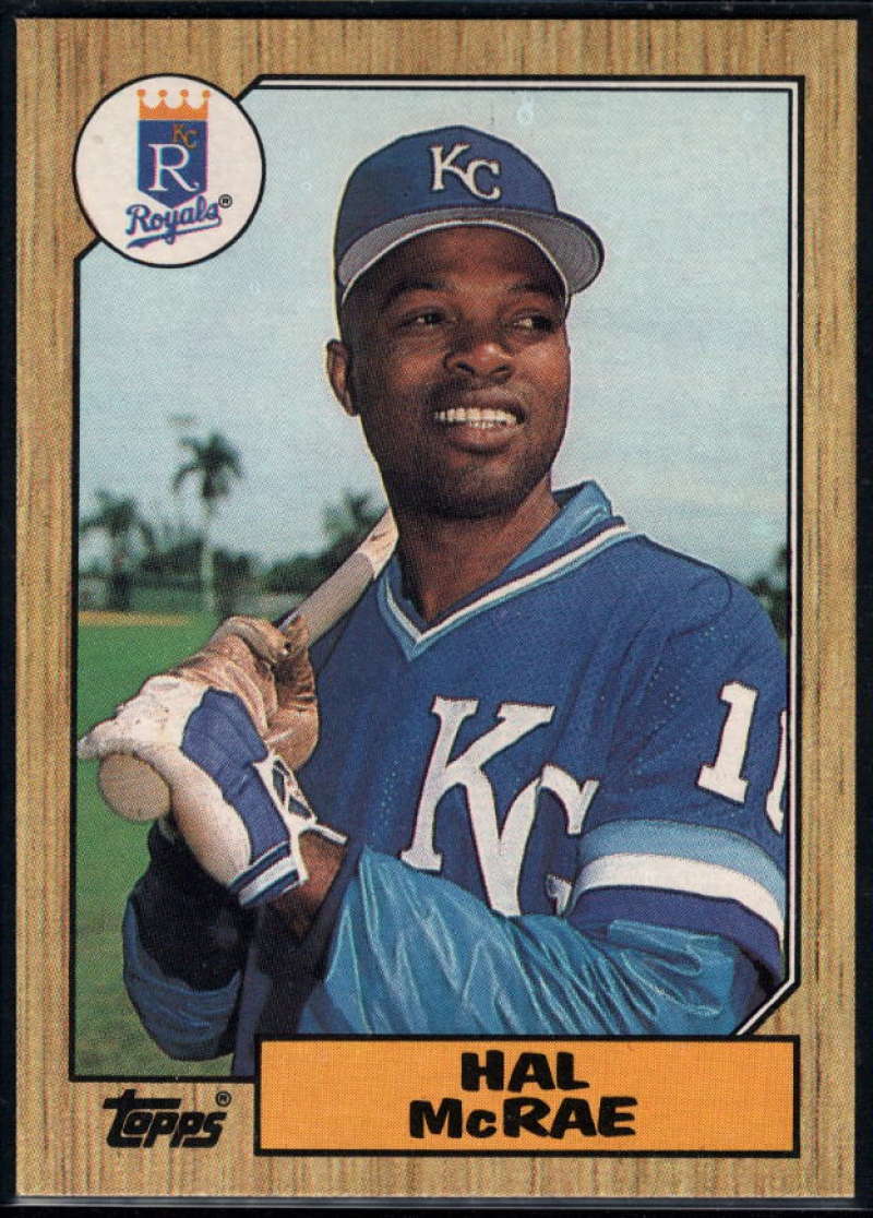 1987 Topps #573 Hal McRae EX Excellent Kansas City Royals Baseball Card  Image 1