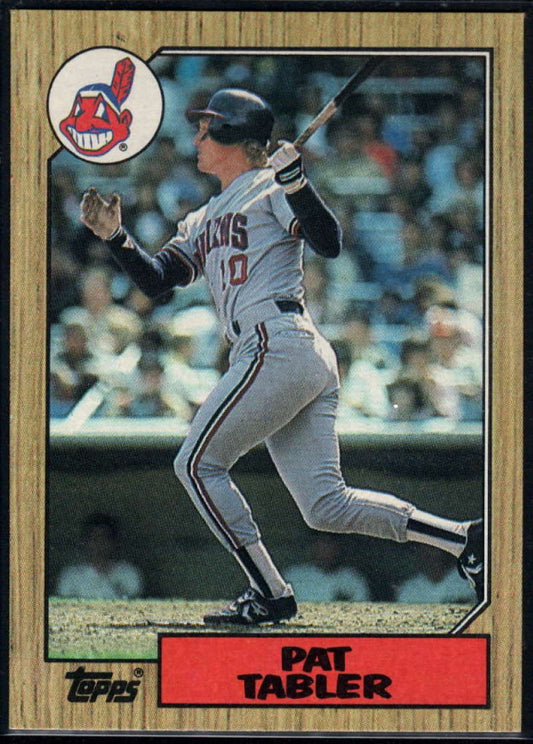 1987 Topps #575 Pat Tabler EX Excellent Cleveland Indians Baseball Card  Image 1
