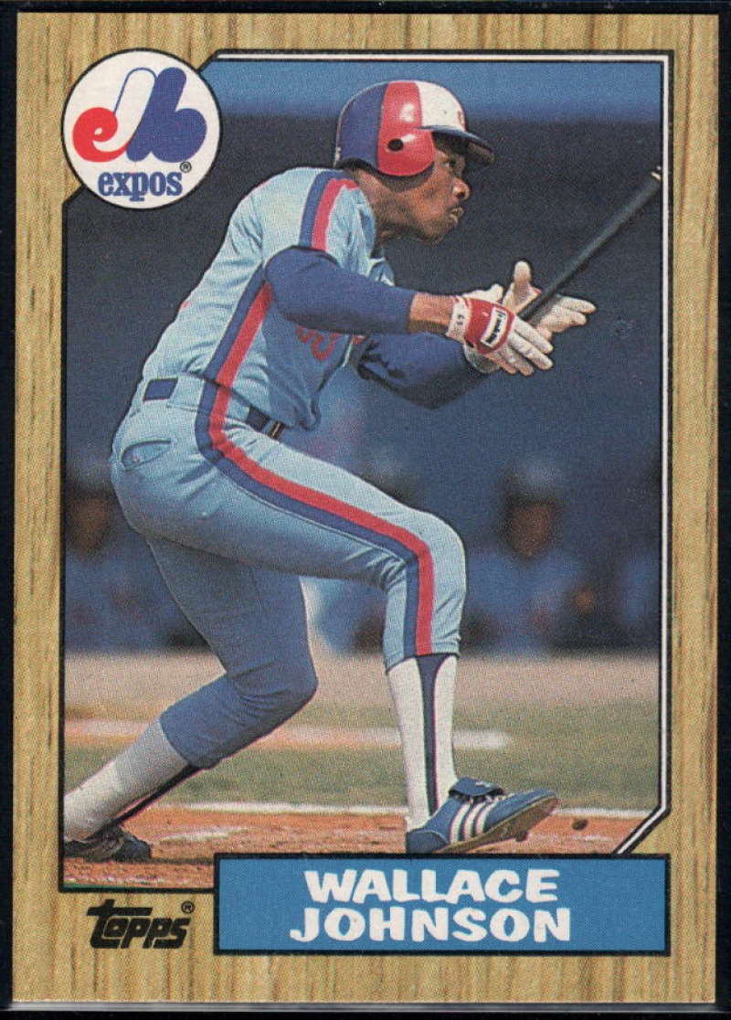 1987 Topps #588 Wallace Johnson EX Excellent Montreal Expos Baseball Card  Image 1