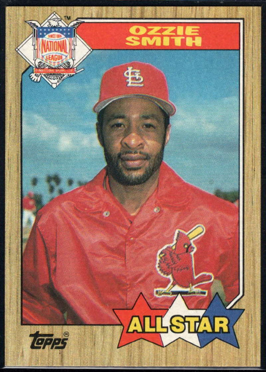 1987 Topps #598 Ozzie Smith EX Excellent St. Louis Cardinals Baseball Card  Image 1