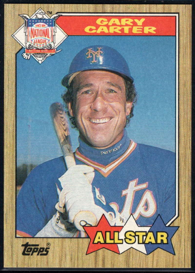 1987 Topps #602 Gary Carter EX Excellent New York Mets Baseball Card  Image 1