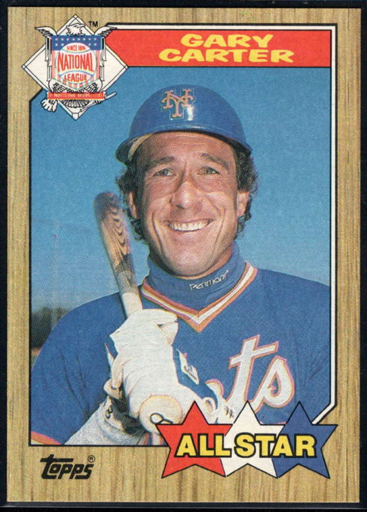 1987 Topps #602 Gary Carter EX Excellent New York Mets Baseball Card  Image 1