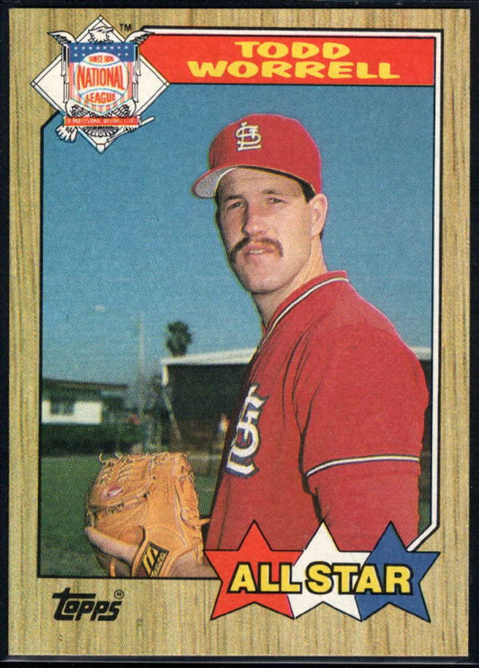 1987 Topps #605 Todd Worrell EX Excellent St. Louis Cardinals Baseball Card  Image 1