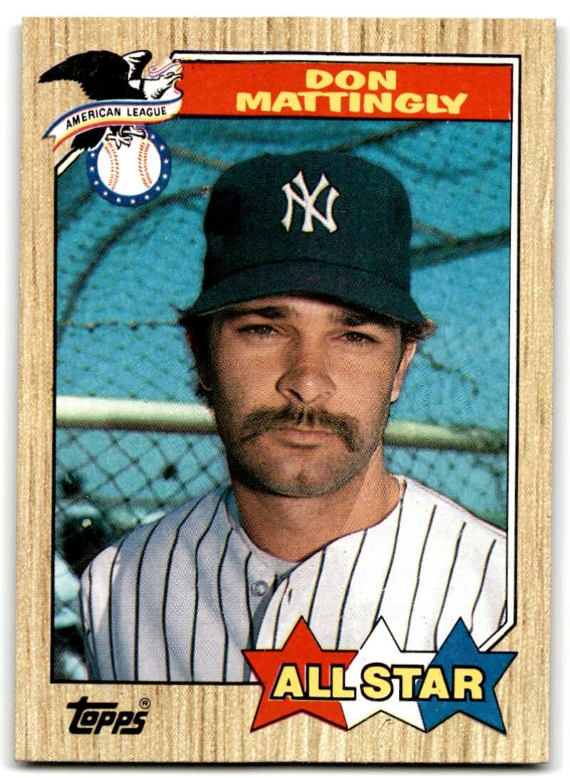 1987 Topps #606 Don Mattingly EX Excellent New York Yankees Baseball Card  Image 1