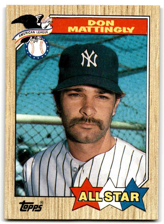1987 Topps #606 Don Mattingly EX Excellent New York Yankees Baseball Card  Image 1