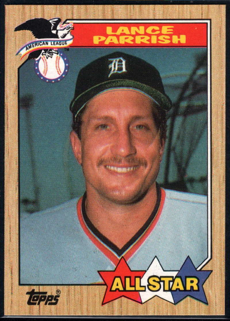 1987 Topps #613 Lance Parrish EX Excellent Detroit Tigers Baseball Card  Image 1