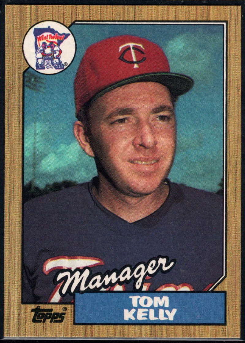 1987 Topps #618 Tom Kelly EX Excellent Minnesota Twins Baseball Card  Image 1