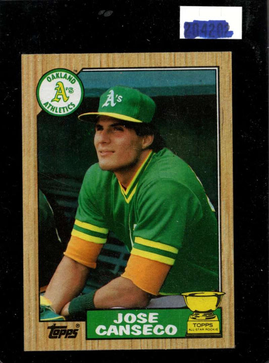 1987 Topps #620 Jose Canseco EX Excellent Oakland Athletics Baseball Card  Image 1