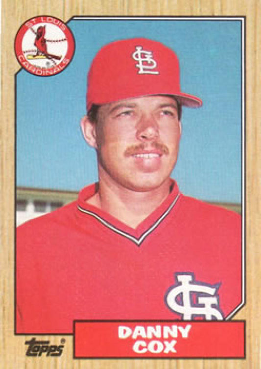 1987 Topps #621 Danny Cox EX Excellent St. Louis Cardinals Baseball Card  Image 1