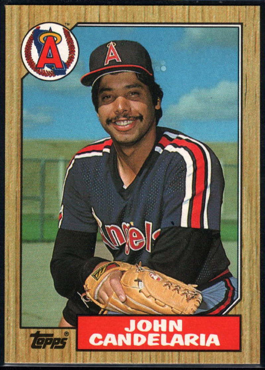1987 Topps #630 John Candelaria EX Excellent California Angels Baseball Card  Image 1