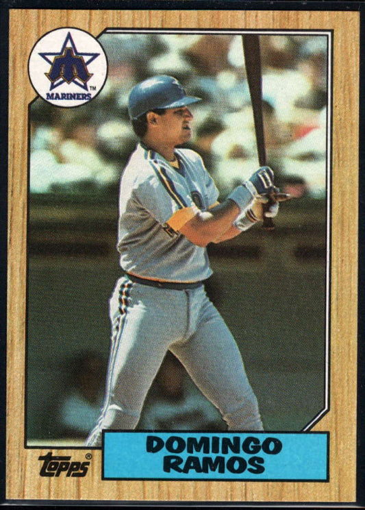 1987 Topps #641 Domingo Ramos EX Excellent Seattle Mariners Baseball Card  Image 1
