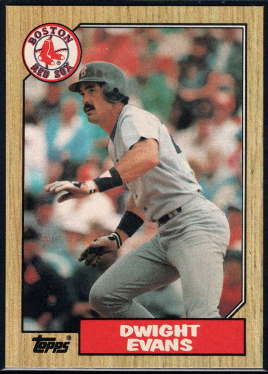 1987 Topps #645 Dwight Evans EX Excellent Boston Red Sox Baseball Card  Image 1