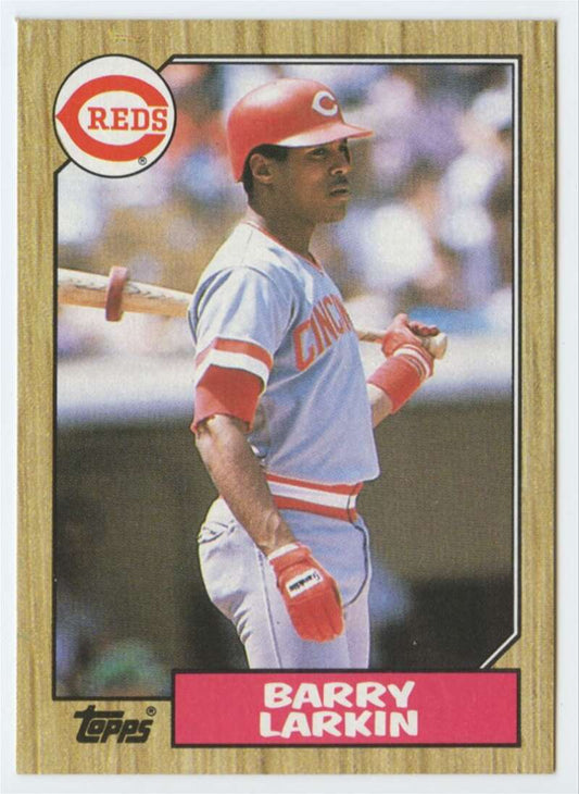 1987 Topps #648 Barry Larkin EX Excellent RC Rookie Cincinnati Reds Baseball Card  Image 1