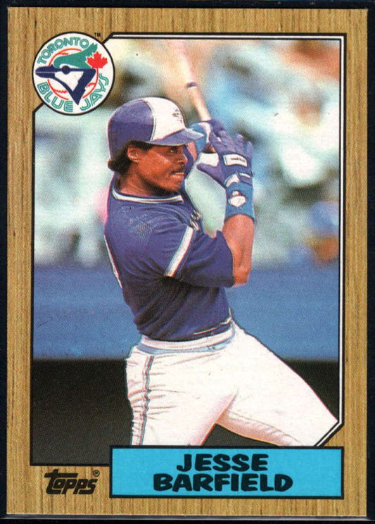 1987 Topps #655 Jesse Barfield EX Excellent Toronto Blue Jays Baseball Card  Image 1