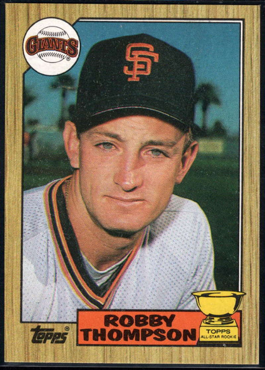 1987 Topps #658 Robby Thompson EX Excellent RC Rookie San Francisco Giants Baseball Card  Image 1