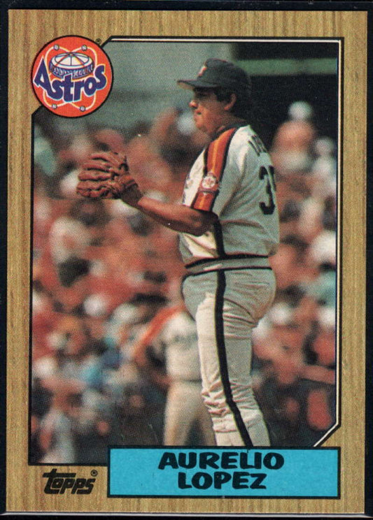 1987 Topps #659 Aurelio Lopez EX Excellent Houston Astros Baseball Card  Image 1