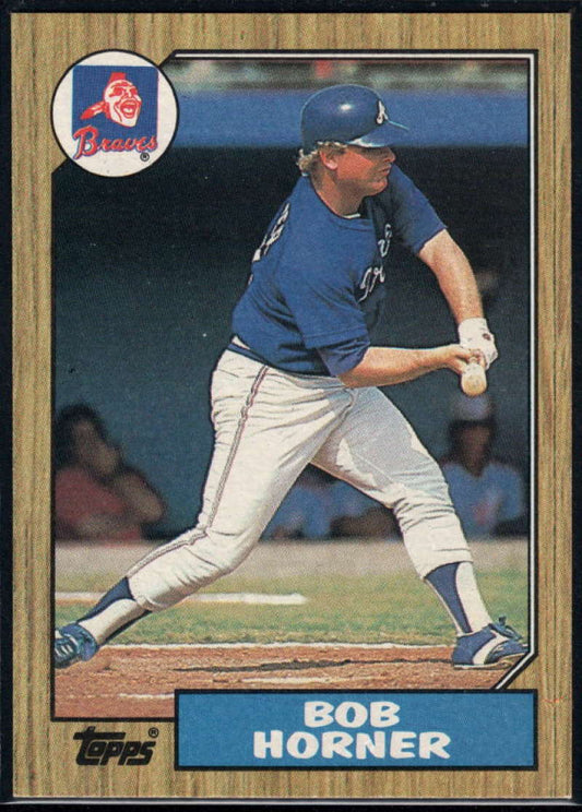 1987 Topps #660 Bob Horner EX Excellent Atlanta Braves Baseball Card  Image 1