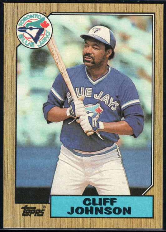 1987 Topps #663 Cliff Johnson EX Excellent Toronto Blue Jays Baseball Card  Image 1