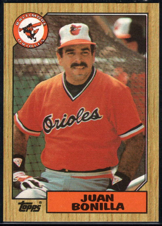 1987 Topps #668 Juan Bonilla EX Excellent Baltimore Orioles Baseball Card  Image 1