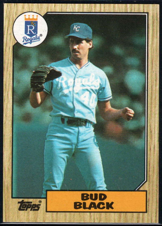1987 Topps #669 Bud Black EX Excellent Kansas City Royals Baseball Card  Image 1