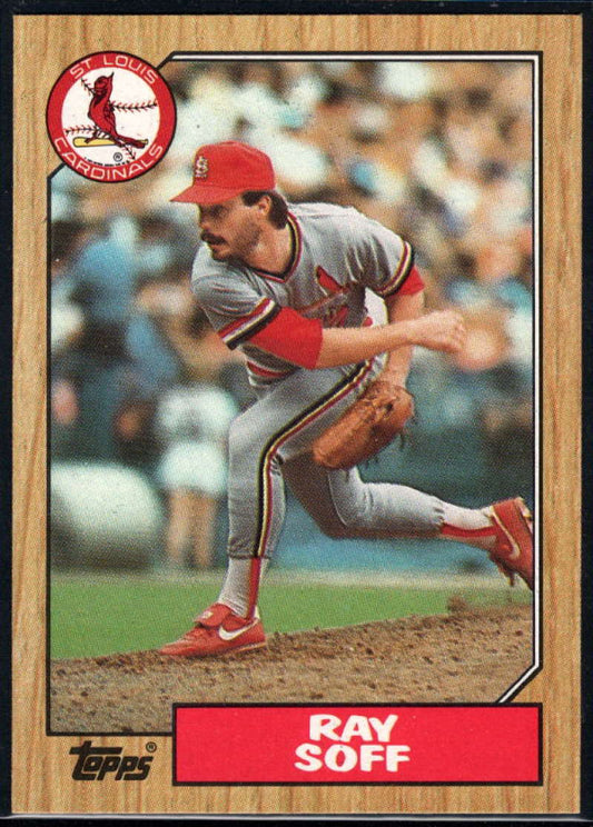 1987 Topps #671 Ray Soff EX Excellent St. Louis Cardinals Baseball Card  Image 1