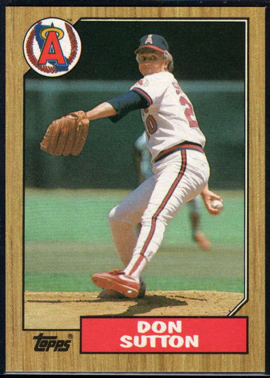 1987 Topps #673 Don Sutton EX Excellent California Angels Baseball Card  Image 1