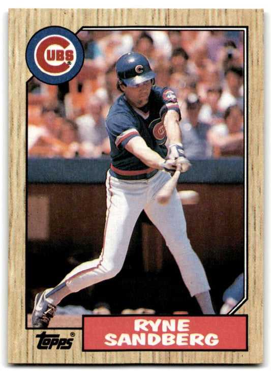 1987 Topps #680 Ryne Sandberg EX Excellent Chicago Cubs Baseball Card  Image 1