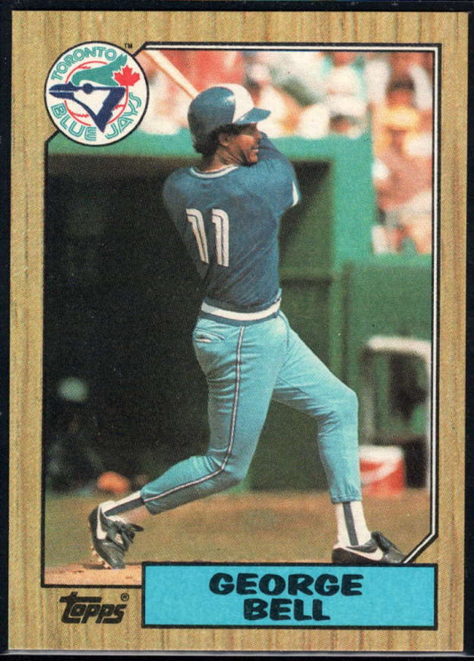 1987 Topps #681 George Bell EX Excellent Toronto Blue Jays Baseball Card  Image 1