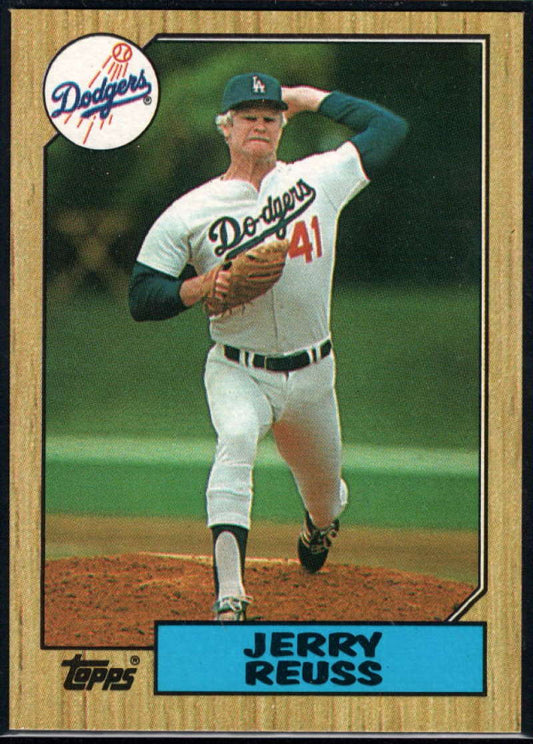 1987 Topps #682 Jerry Reuss EX Excellent Los Angeles Dodgers Baseball Card  Image 1