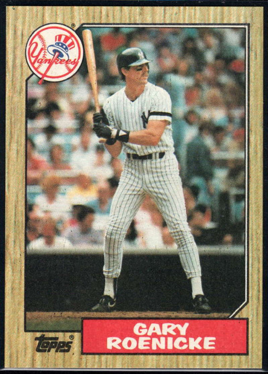 1987 Topps #683 Gary Roenicke EX Excellent New York Yankees Baseball Card  Image 1