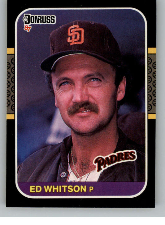 1987 Donruss #360 Ed Whitson EX Excellent San Diego Padres Baseball Card  Image 1
